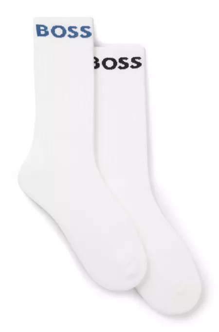 Two-pack of regular-length socks in stretch fabric