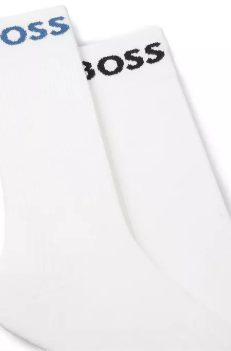 Two-pack of regular-length socks in stretch fabric