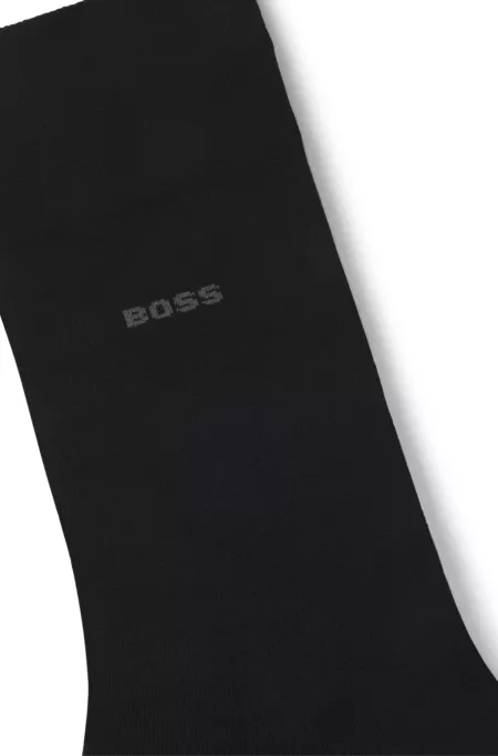 Stretch-cotton socks in a regular length