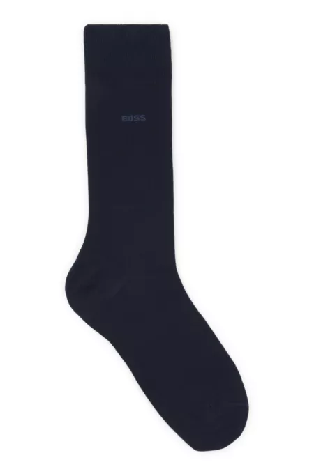 Stretch-cotton socks in a regular length
