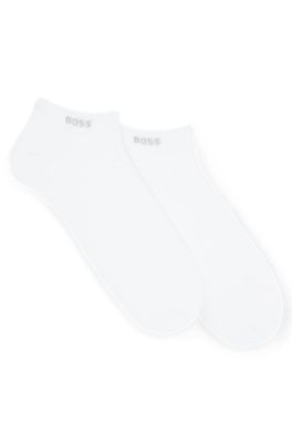 HUGO BOSS TWO-PACK OF ANKLE-LENGTH SOCKS IN STRETCH FABRIC