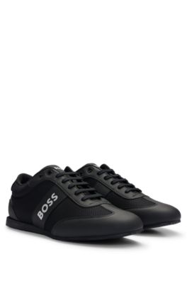 BOSS - Branded trainers with mesh and rubberized panels