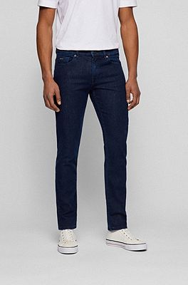 BOSS - Slim-fit jeans in lightweight blue denim