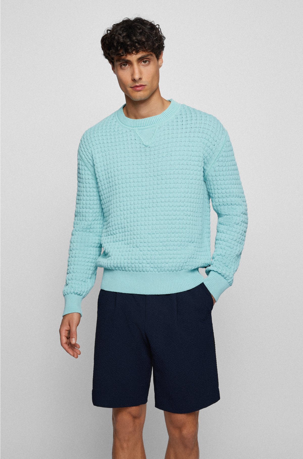 Jersey de algodón relaxed fit de elaboración francesa - Toda la ropa de  punto para hombre - Novedades 2024