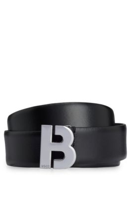 BOSS - Italian-made reversible belt with monogram buckle