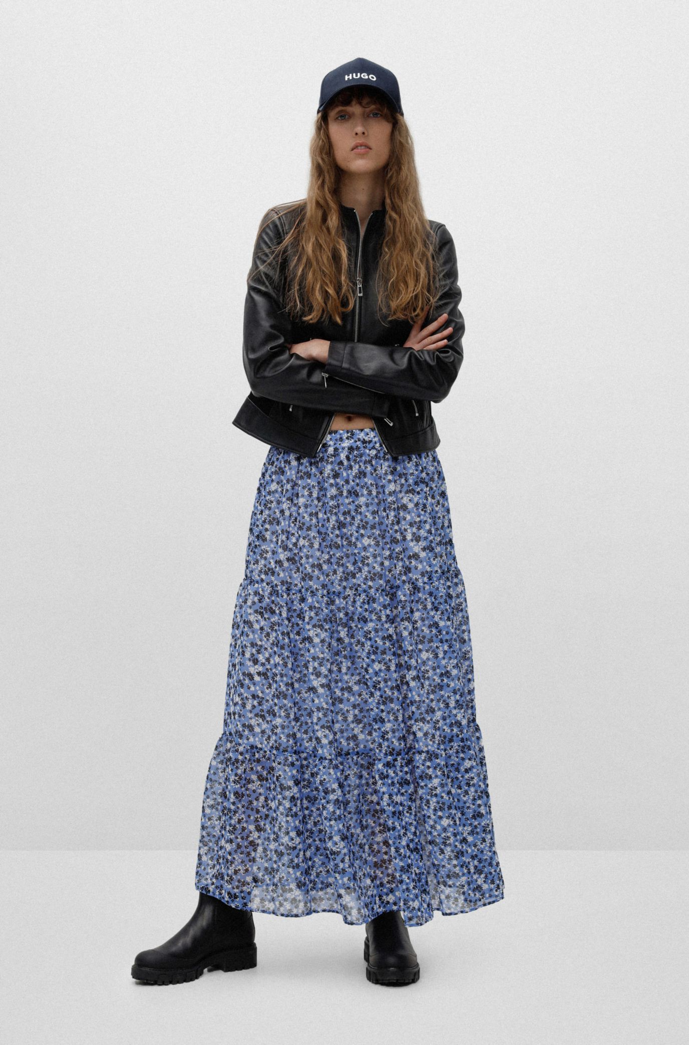 Hugo boss discount floral skirt