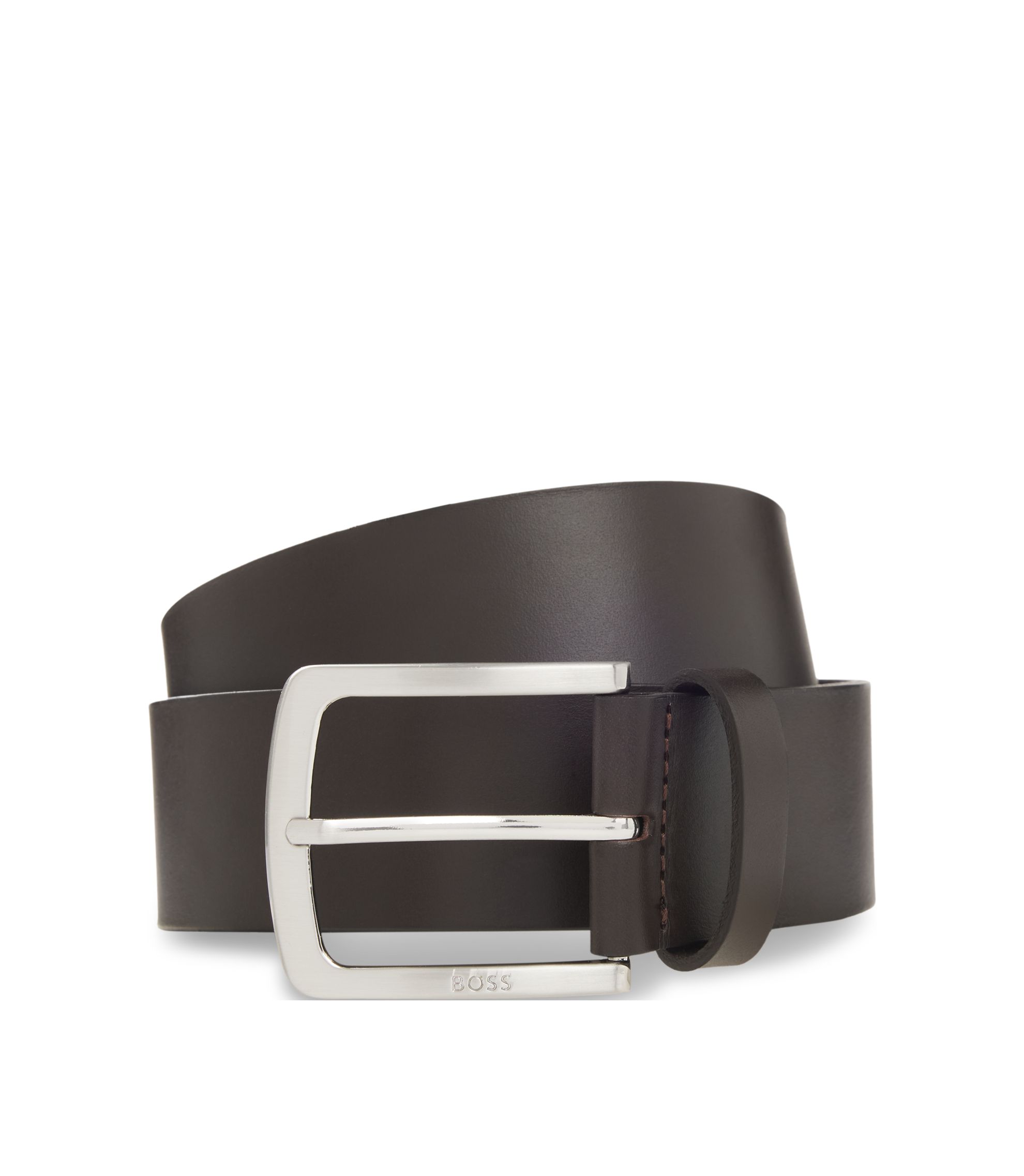 HUGO BOSS belt 36 in to last hole,  it  is 39 in , , length total,   taupe HUGO BOSS BLACK LABEL GENARO TAUPE 100% LEATHER BELT SIZE 36  main image 3