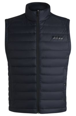 BOSS - Packable gilet with tonal logo