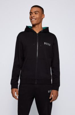 BOSS - Relaxed-fit hooded with logo