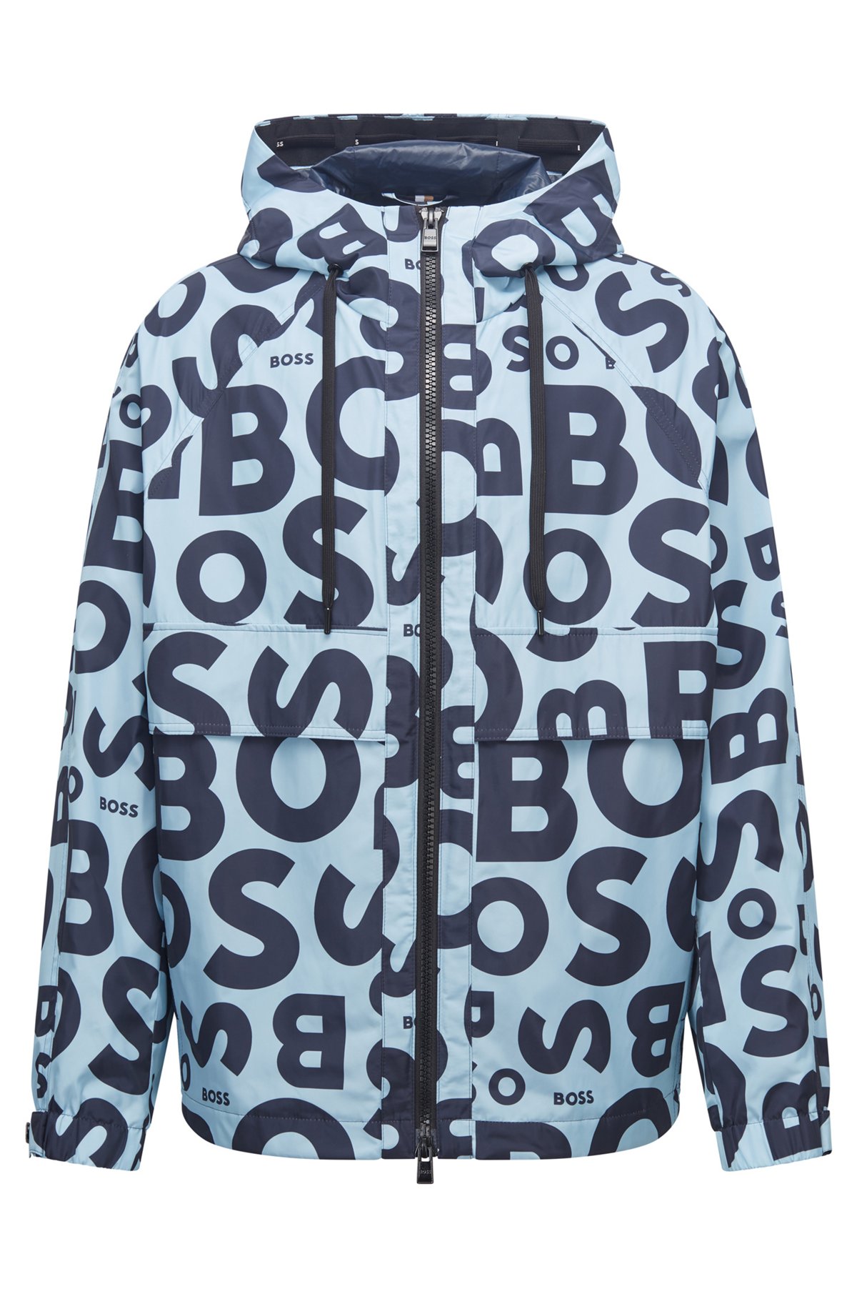 BOSS Unpadded logo-print with branded cords