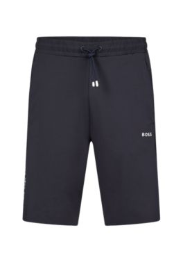 BOSS Regular fit shorts with logo tape inserts