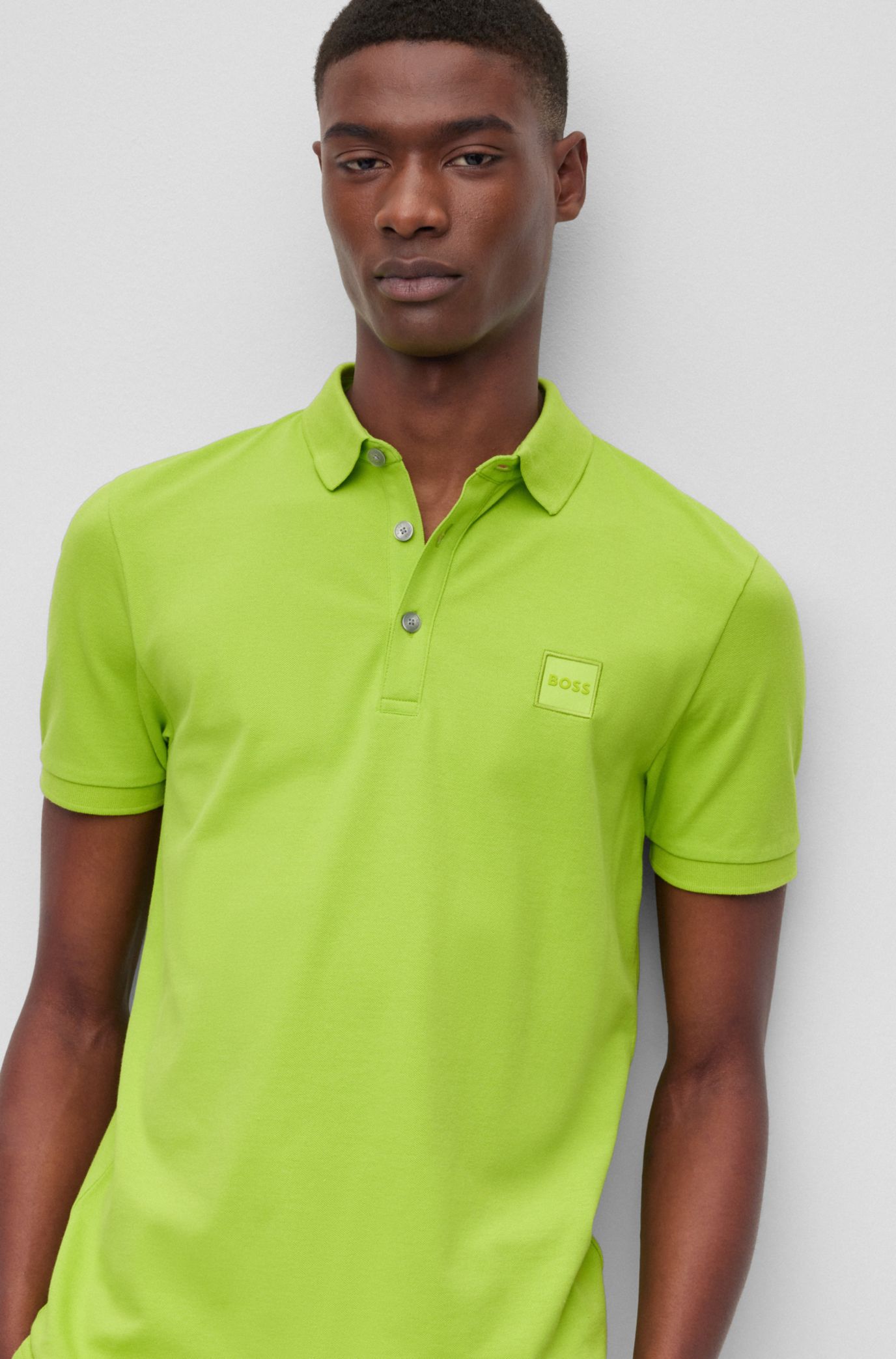 Lime green hugo hot sale boss t shirt