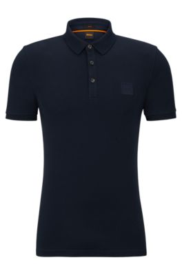 BOSS Orange Men#39;s Peoxford_1 Polo Shirt - Dark Blue