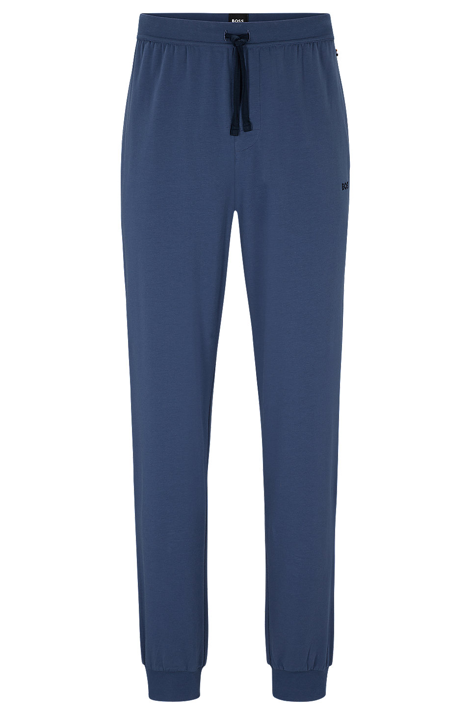 BOSS - Stretch-cotton tracksuit bottoms with embroidered logo