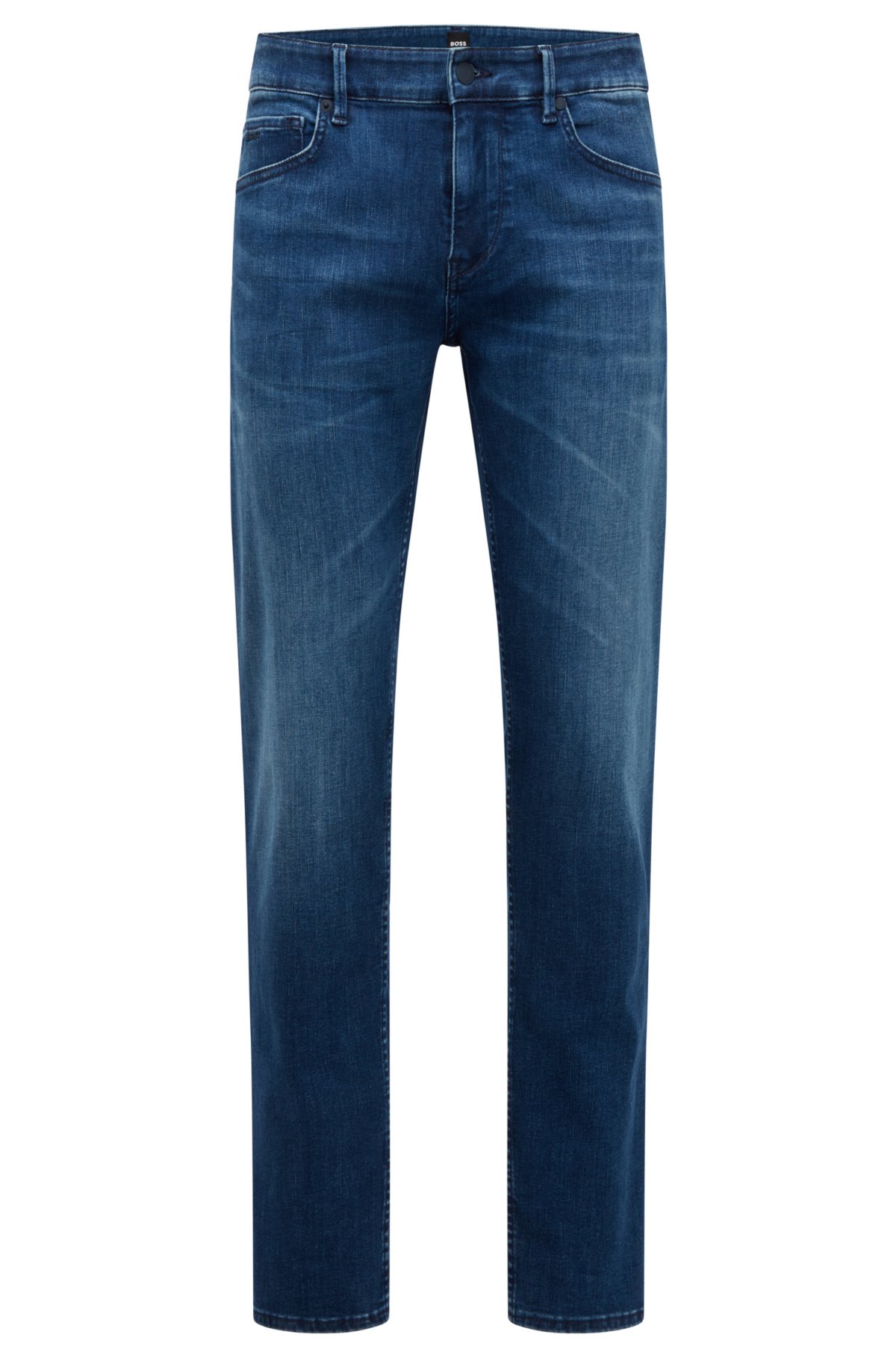 BOSS - Extra-slim-fit jeans in blue supreme-movement denim