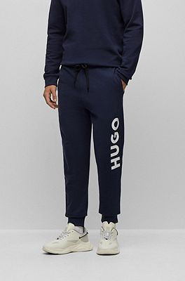 with French terry tracksuit - bottoms in contrast Cuffed HUGO logo