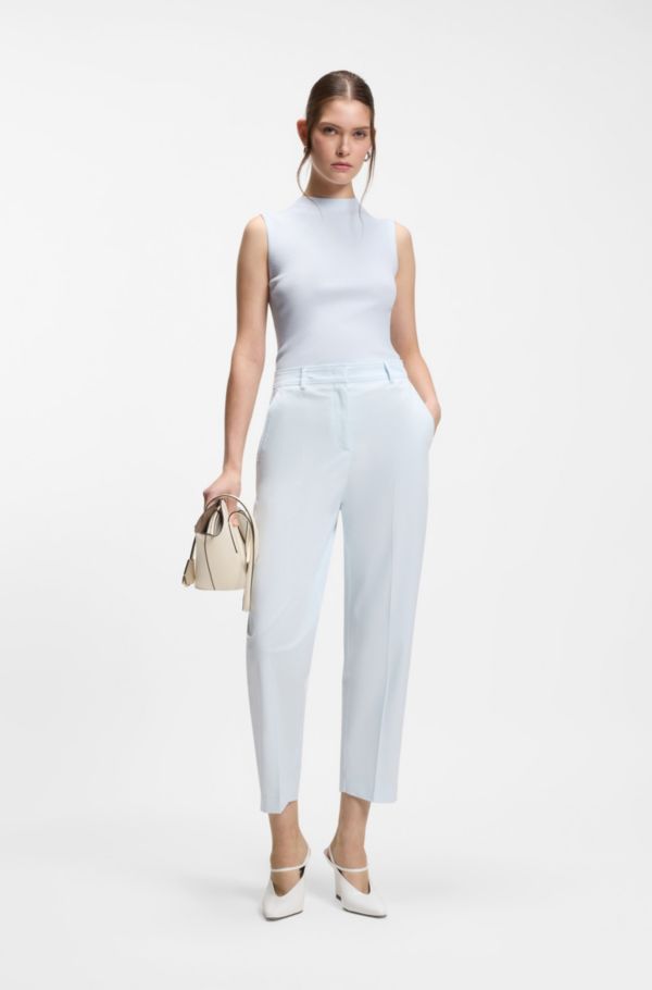 Ribbed top with mock neckline - image 2