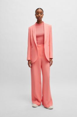 Ribbed top with mock neckline, Light Purple