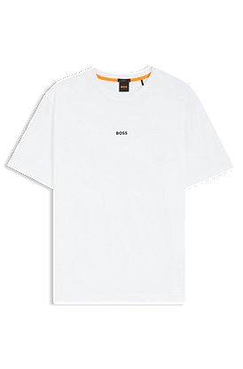 T-shirt en coton stretch avec logo imprimé