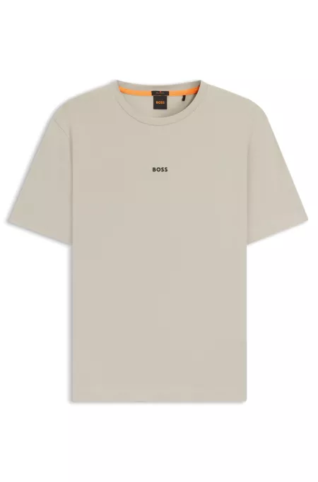Relaxed-fit T-shirt with a layered logo print