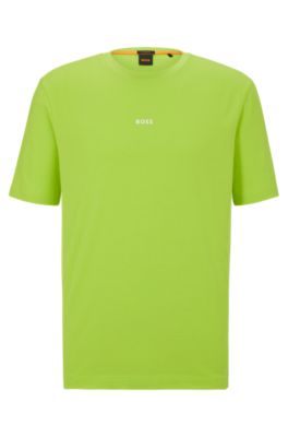 BOSS - Relaxed-fit T-shirt in stretch cotton with logo print