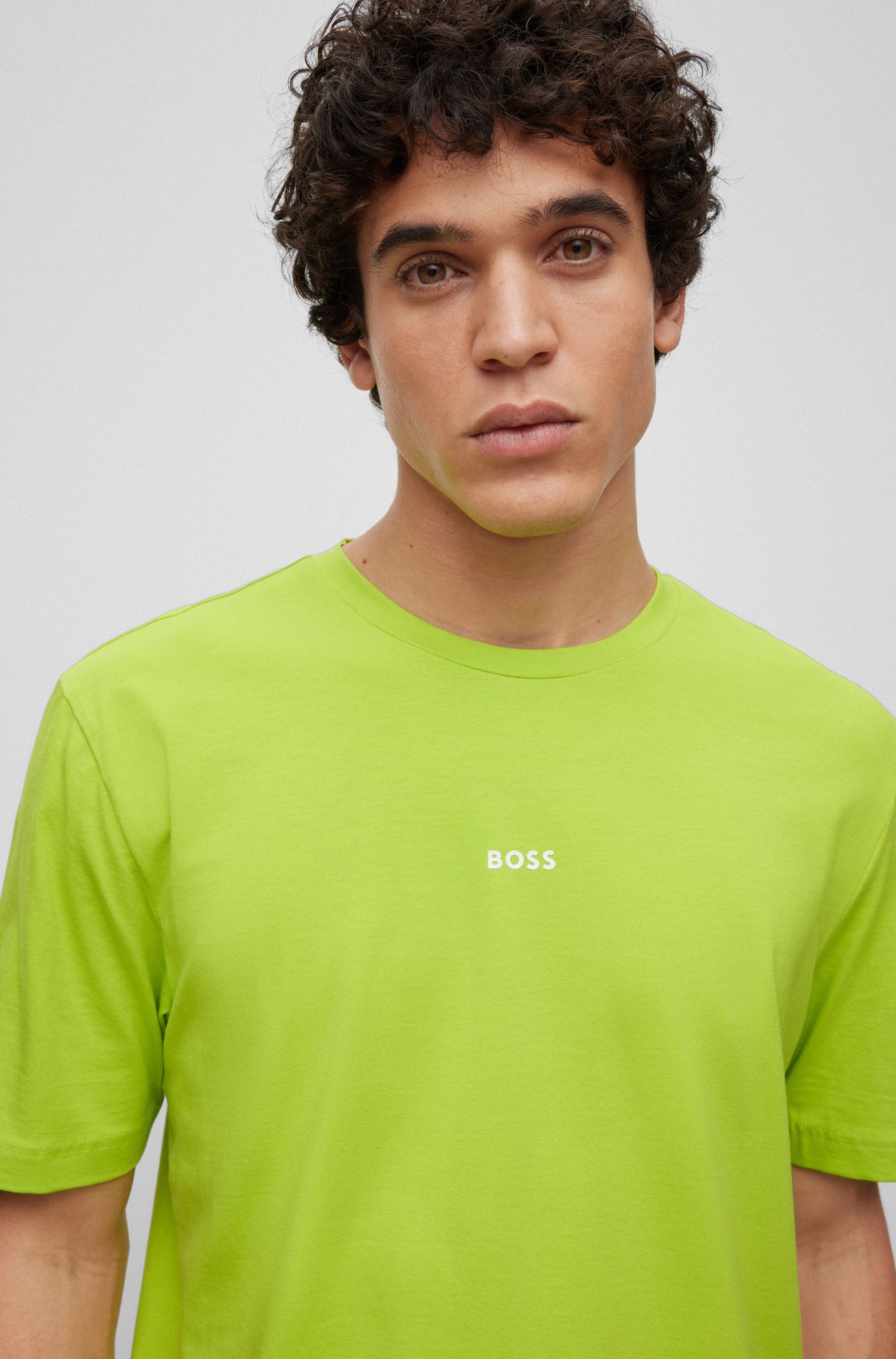 BOSS - Relaxed-fit T-shirt in cotton with logo print