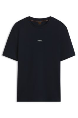 Camiseta de algod&oacute;n el&aacute;stico, Azul oscuro