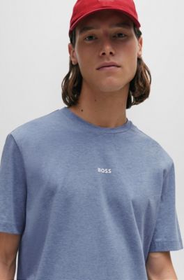 BOSS Relaxedfit Tshirt in stretch cotton with logo print