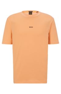 BOSS - Relaxed-fit T-shirt in stretch with print logo cotton