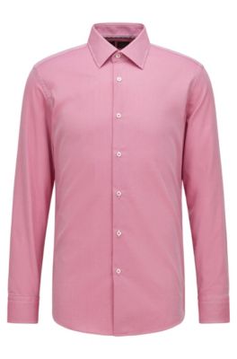 Hugo boss 2025 pink dress shirt