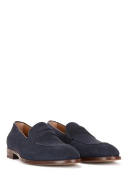 Hugo Boss, Shoes, Hugo Boss Italian Suede Penny Loafer