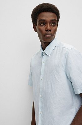 The Linen Short-Sleeve Standard Fit Shirt