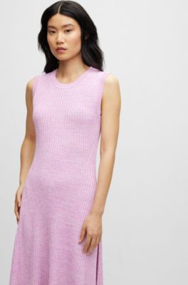 BOSS sleeveless midi dress - Pink