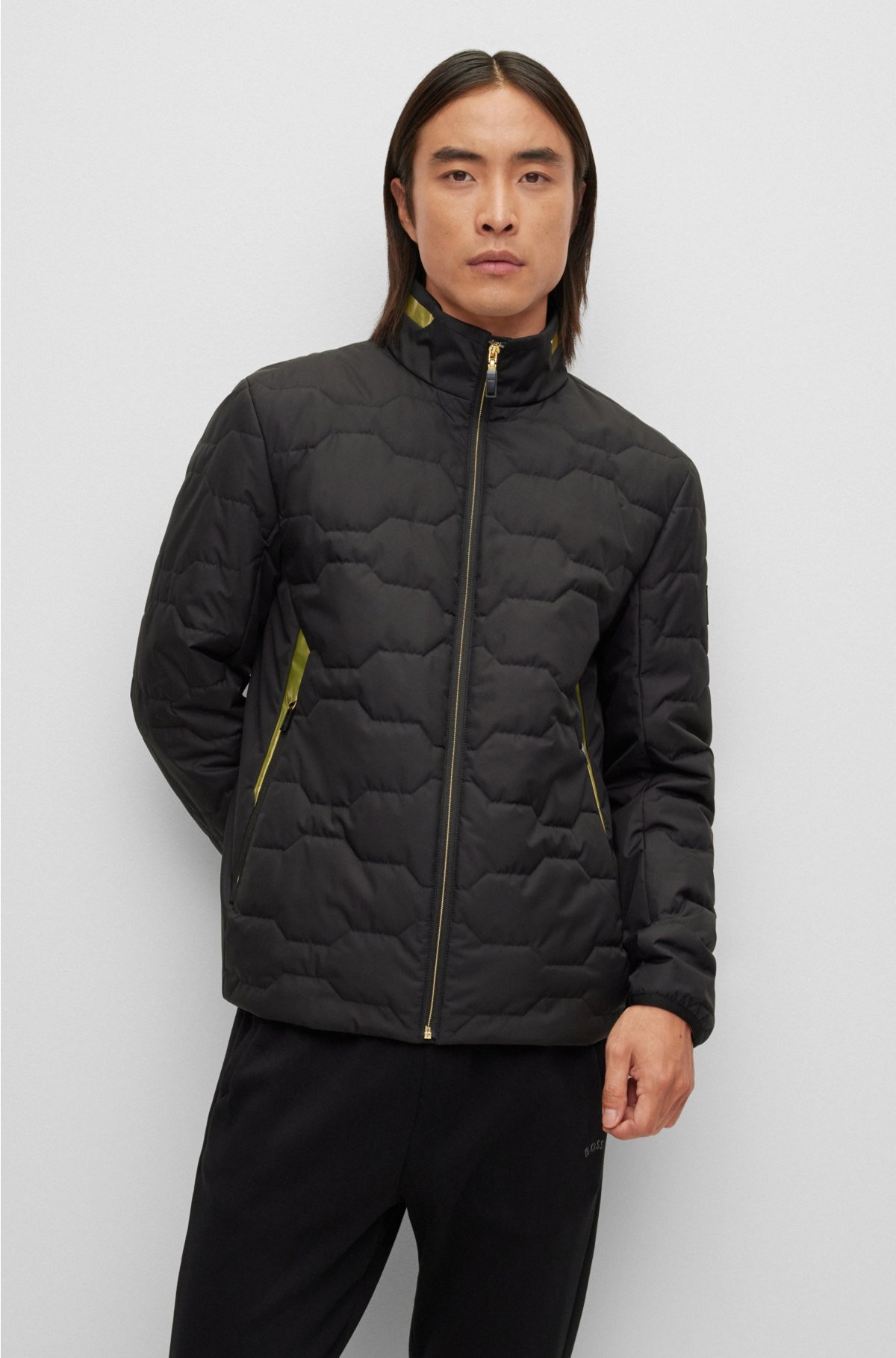 BOSS - Water-repellent jacket with integrated heating