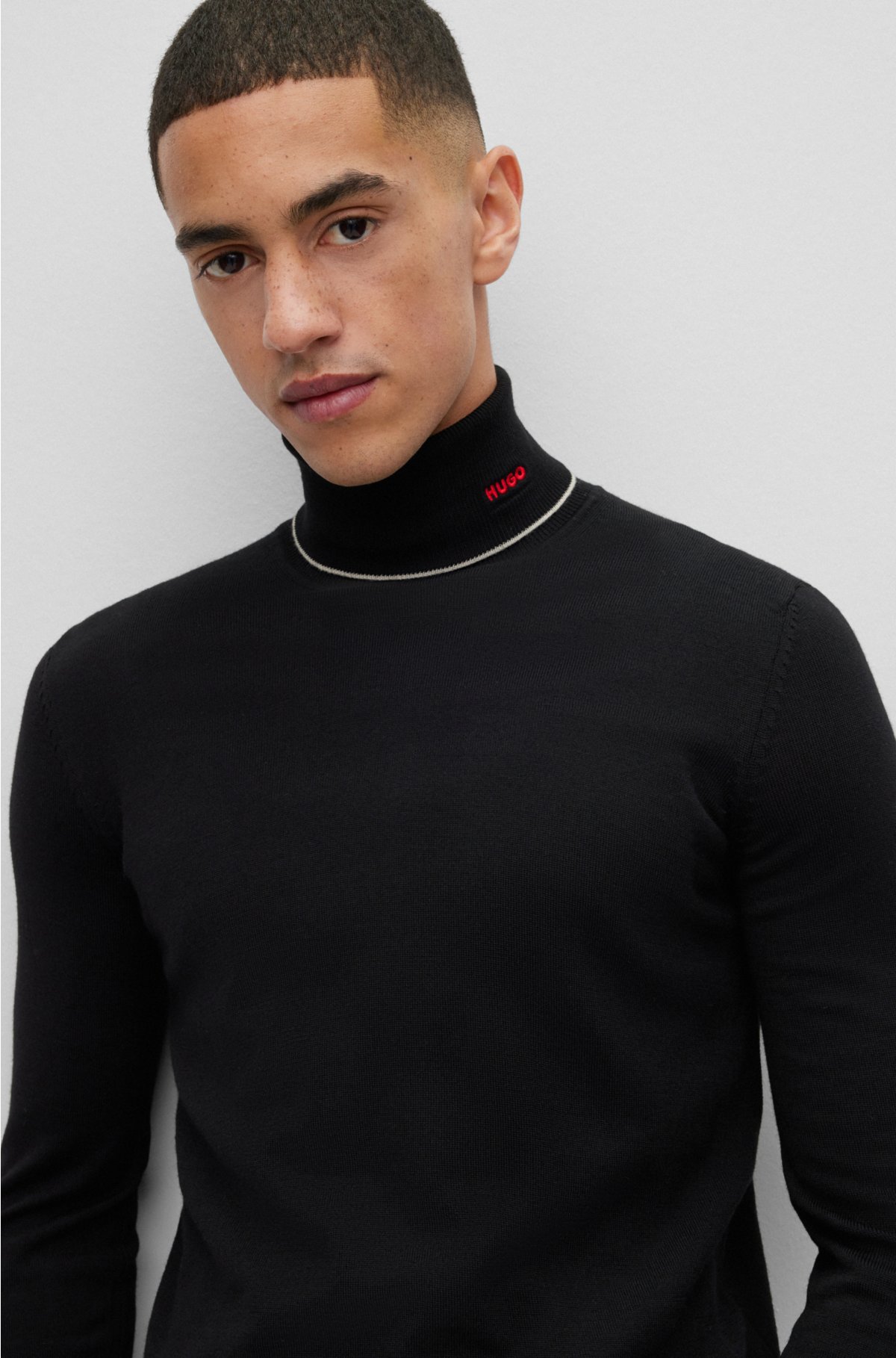 Embroidered Rollneck Sweater