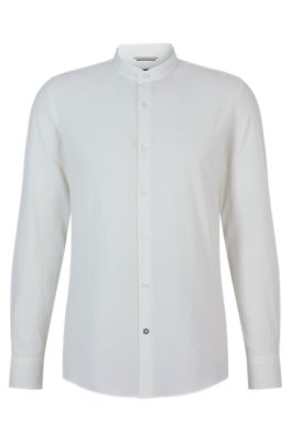 Camisa blanca hugo boss new arrivals