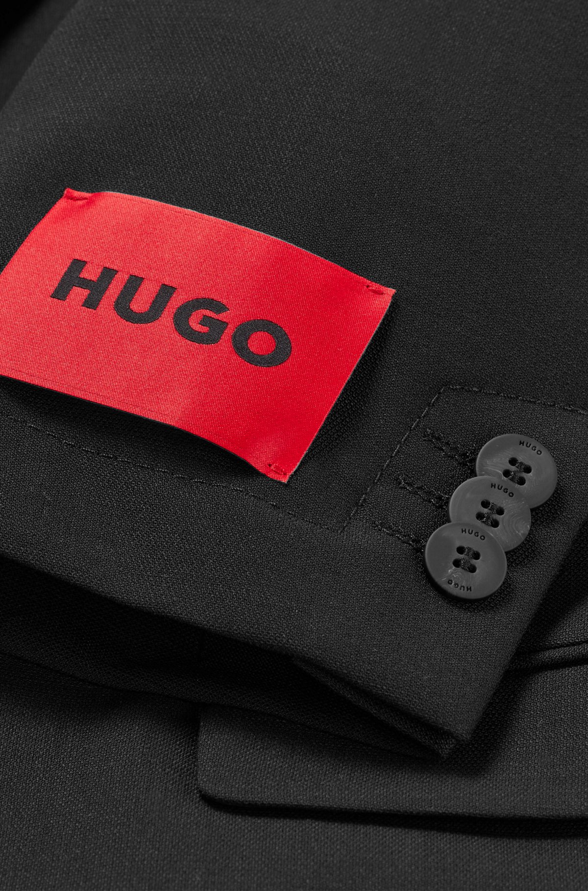 HUGO - Extra-slim-fit suit in performance-stretch fabric