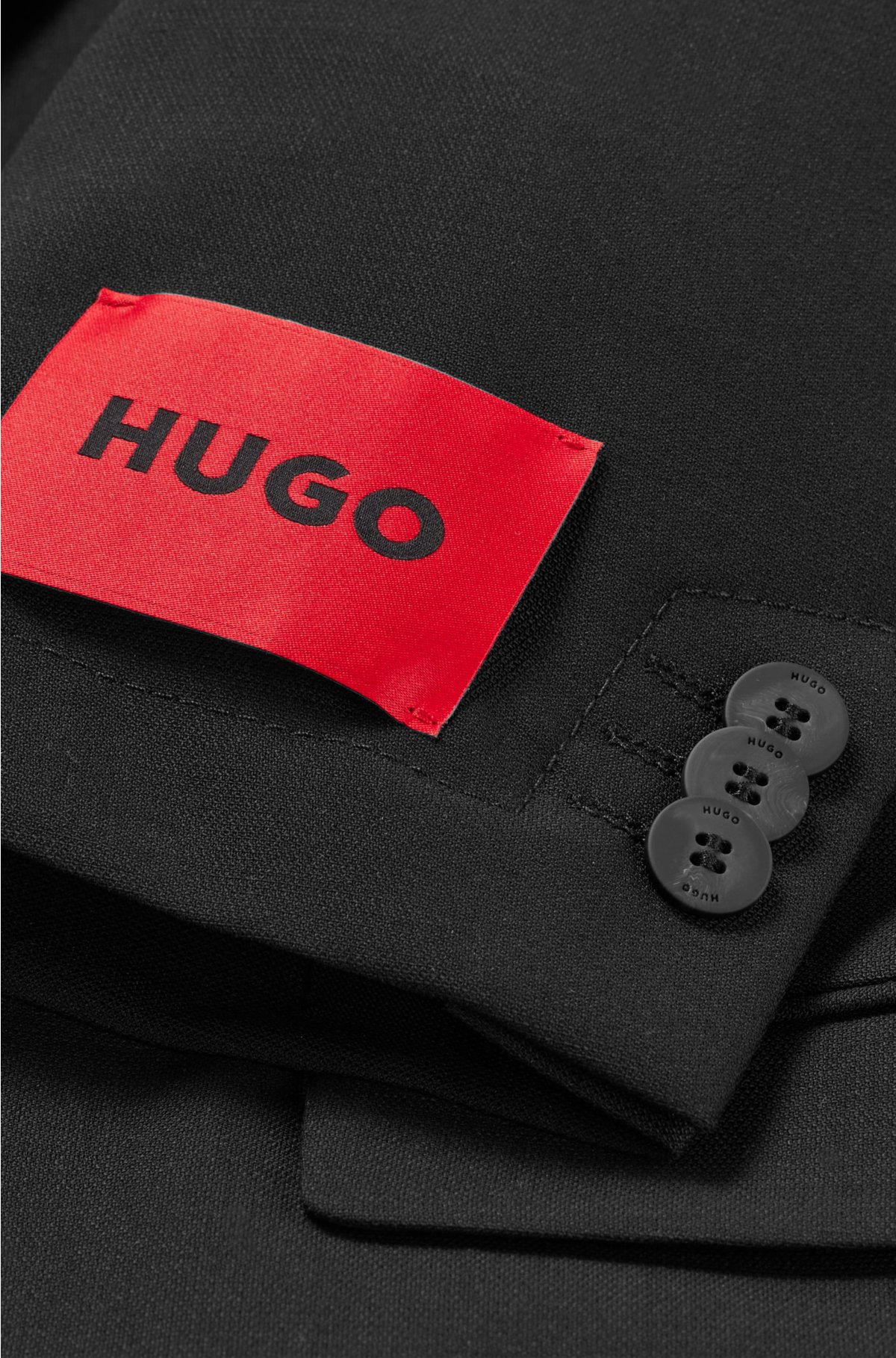 suit fabric HUGO Extra-slim-fit - in performance-stretch