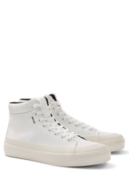 HUGO Hightop rubberbumper trainers with red logo label