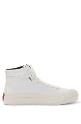 HUGO Hightop rubberbumper trainers with red logo label