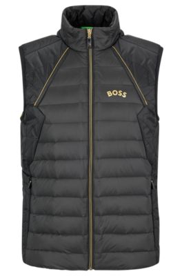 Reversible Padded Bodywarmer - Rebel - Size 5/X-Large - Black/Grey from  HUGO STRONG