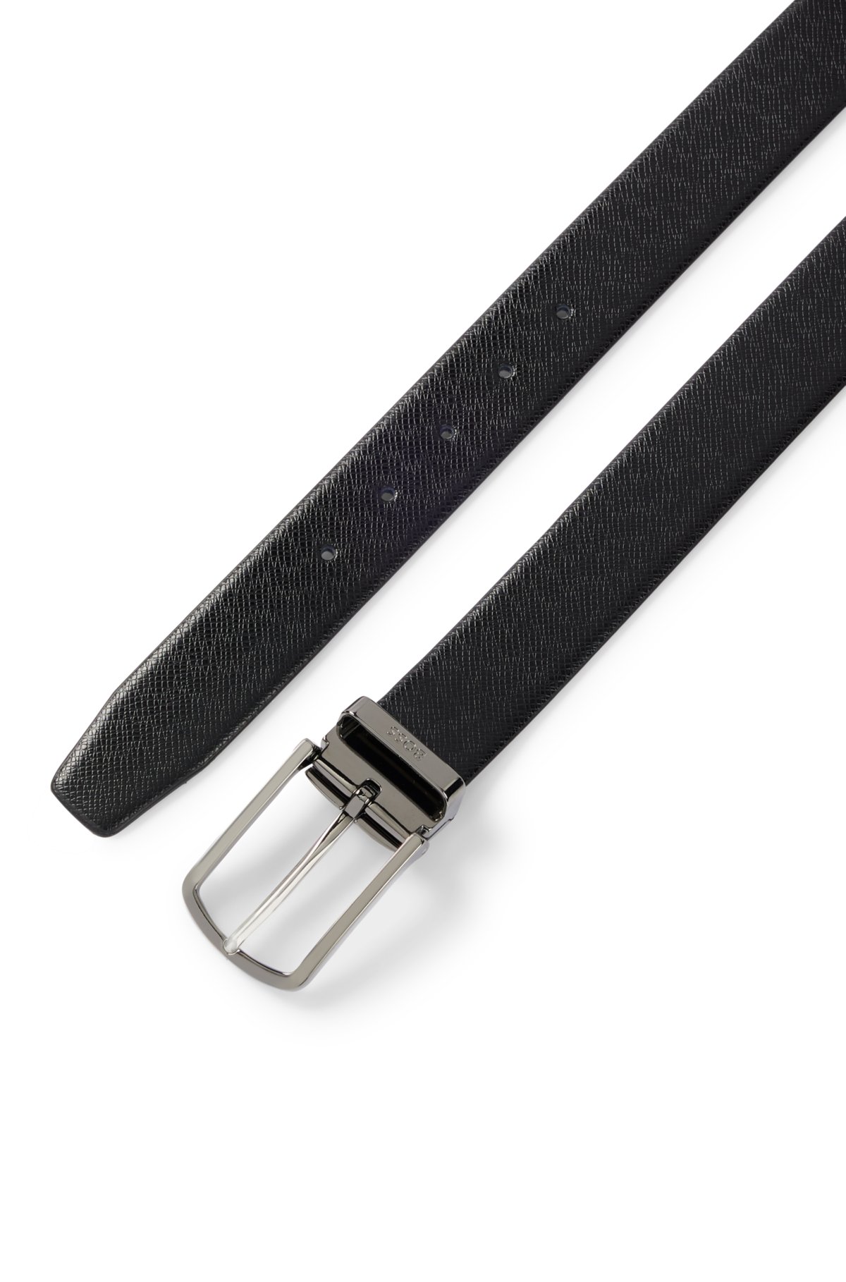 Filippo 35mm Reversible Italian Pebble Leather Belt