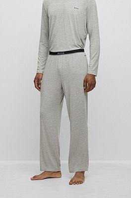 bottoms logo waistband with - pajama BOSS Stretch-modal