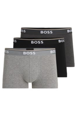 BOSS - Stretch-microfibre trunks with logo waistband