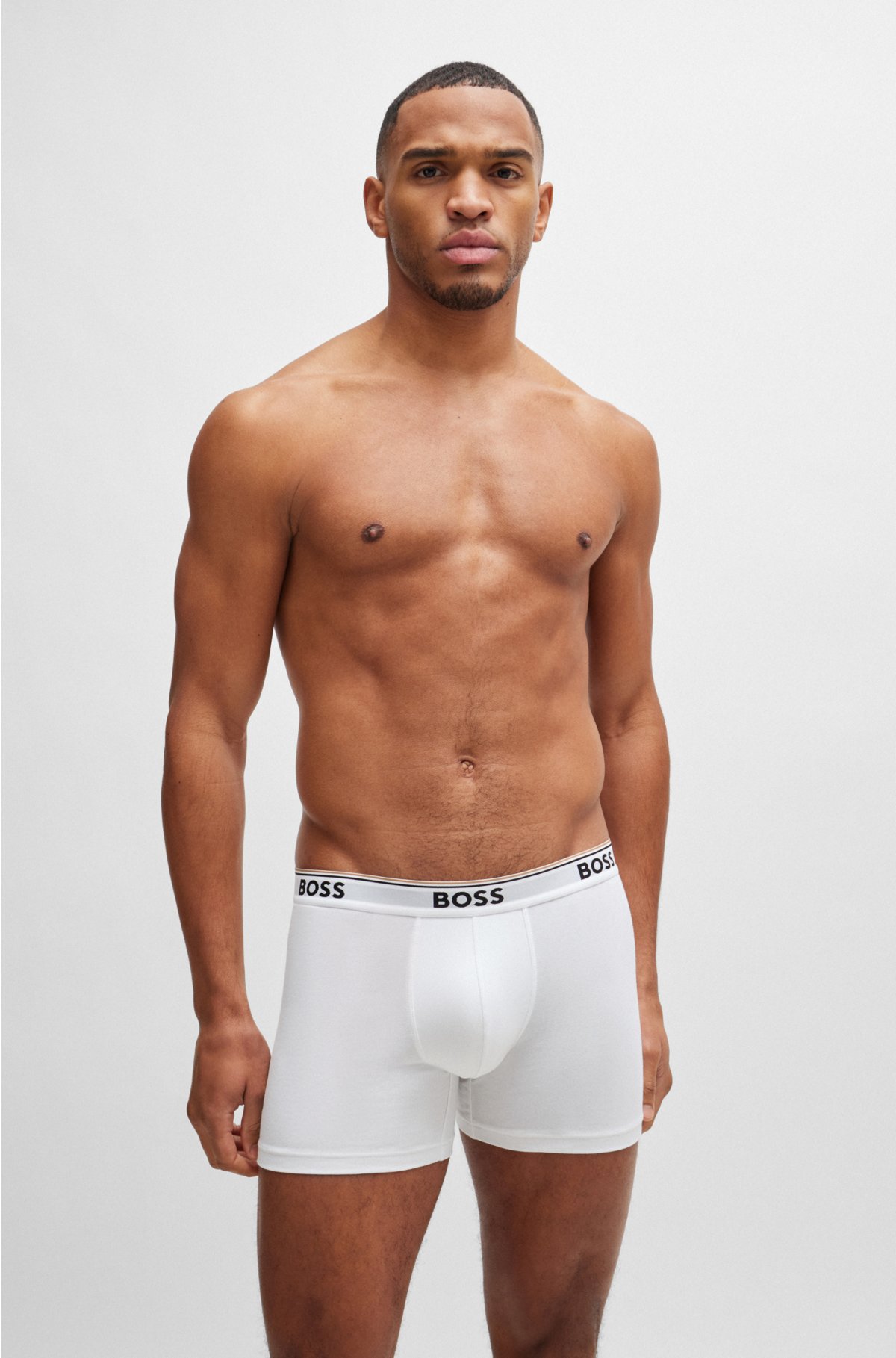  Duo Big Boy Pouch Boxer Brief White : Clothing, Shoes
