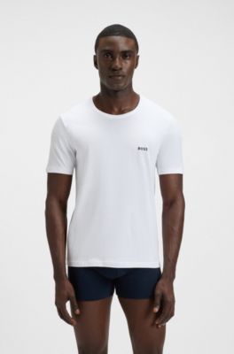 Paquete de tres camisetas de algod&oacute;n con logo bordado, Fantas&iacute;a