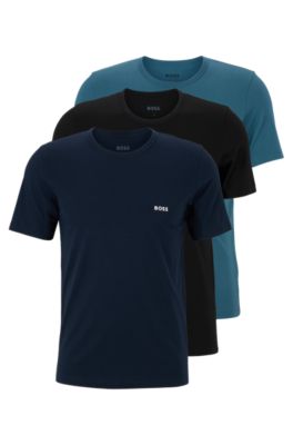 BOSS - Three-pack of underwear T-shirts in cotton jersey