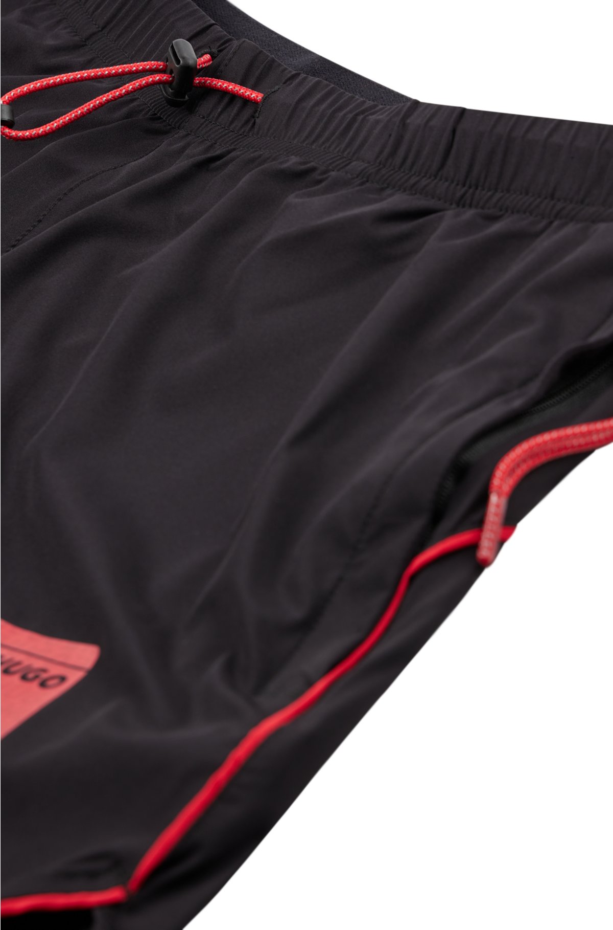 HUGO - Super-stretch shorts with capsule and logo piping