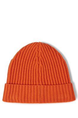 dark orange beanie