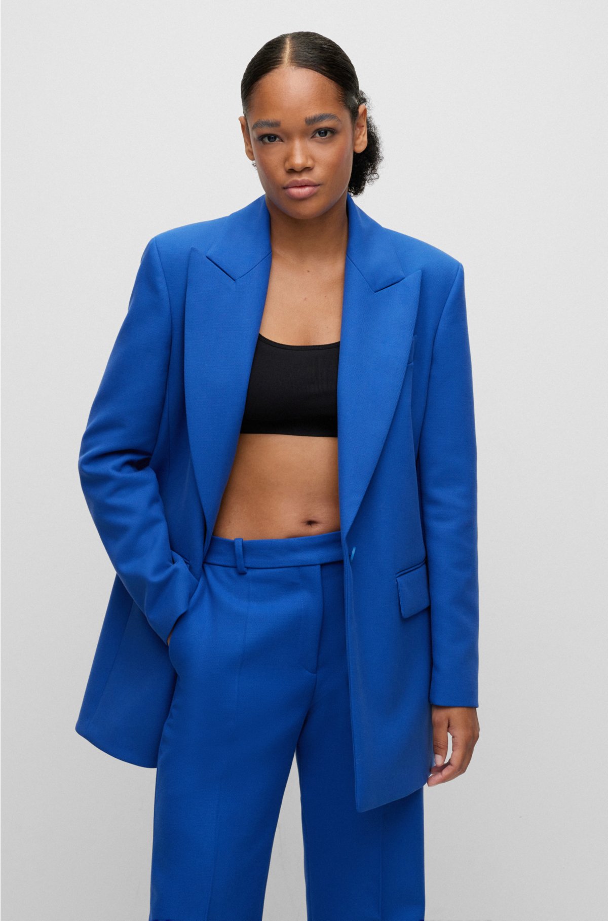 Royal Blue Notch Lapel Women Pantsuits Women Blazer Formal Ladies Business  Office Tuxedos Work Wear Suits : : Clothing, Shoes & Accessories